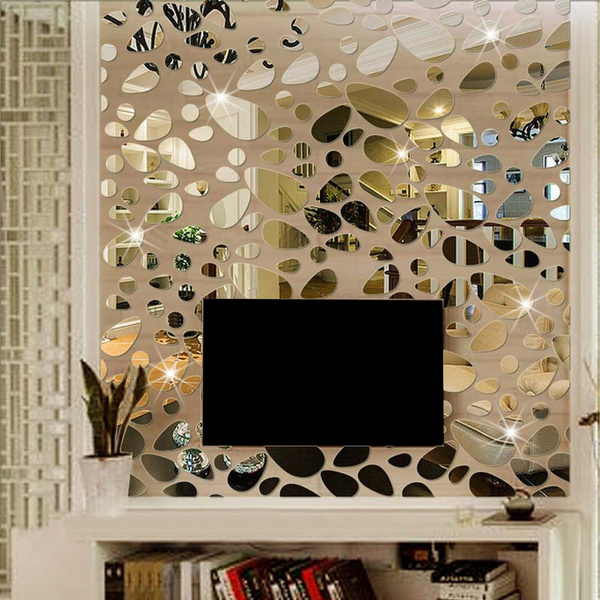 Acrylic Mirror Wall Sticker Mirror Sticker, Mirror Decal, Children's  Playroom for Dining Room Living Room Hallway